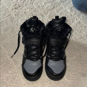 Jordan Black and Gray Women's Sneakers